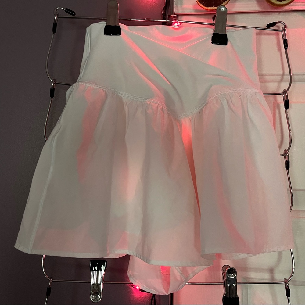 White Flowy Shorts